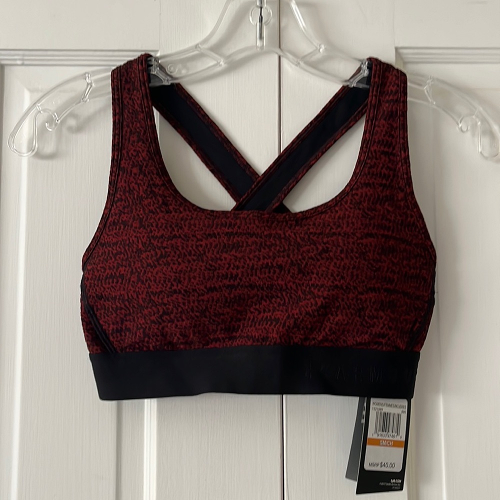 NWT Under Armour Crossback Jacquard Sports Bra - Picture 4 of 8